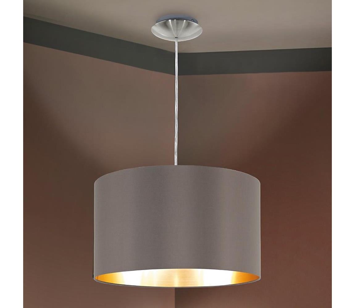 Eglo 55269 - Żyrandol na lince MASERLO 1xE27/60W/230V brązowy