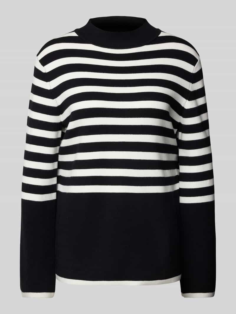 Sweter z dzianiny o kroju comfort fit z mieszanki wiskozy z półgolfem