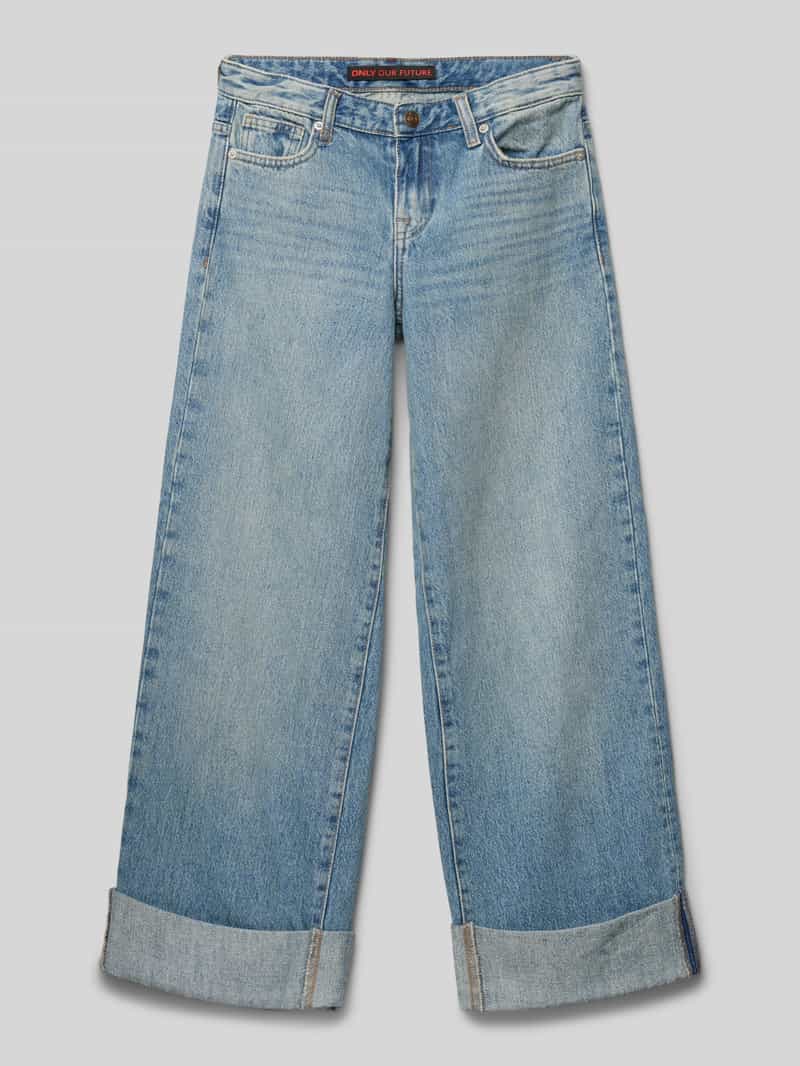 Jeansy o kroju baggy z mieszanki bawełny model ‘BROOME’