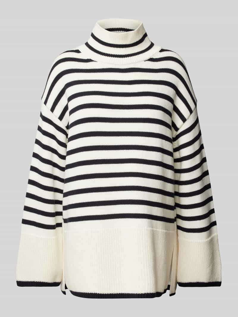 Sweter z dzianiny o kroju oversize z czystej bawełny w stylu marynarskim
