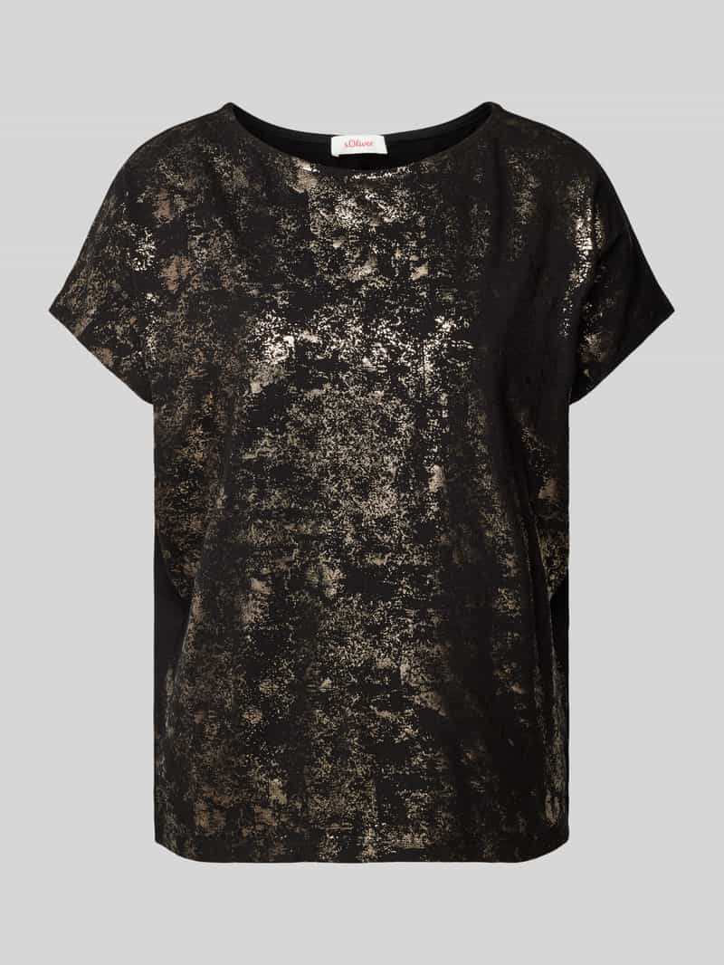 T-shirt o kroju regular fit z wiskozą