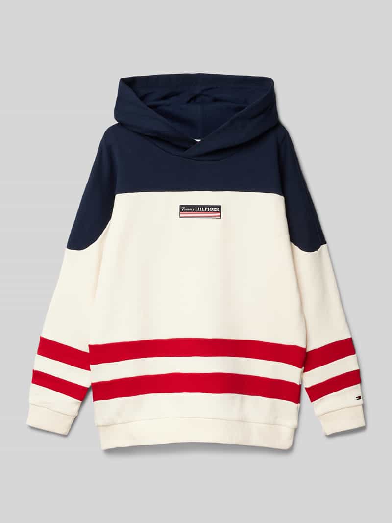 Bluza z kapturem i naszywką z logo model ‘MONOTYPE’