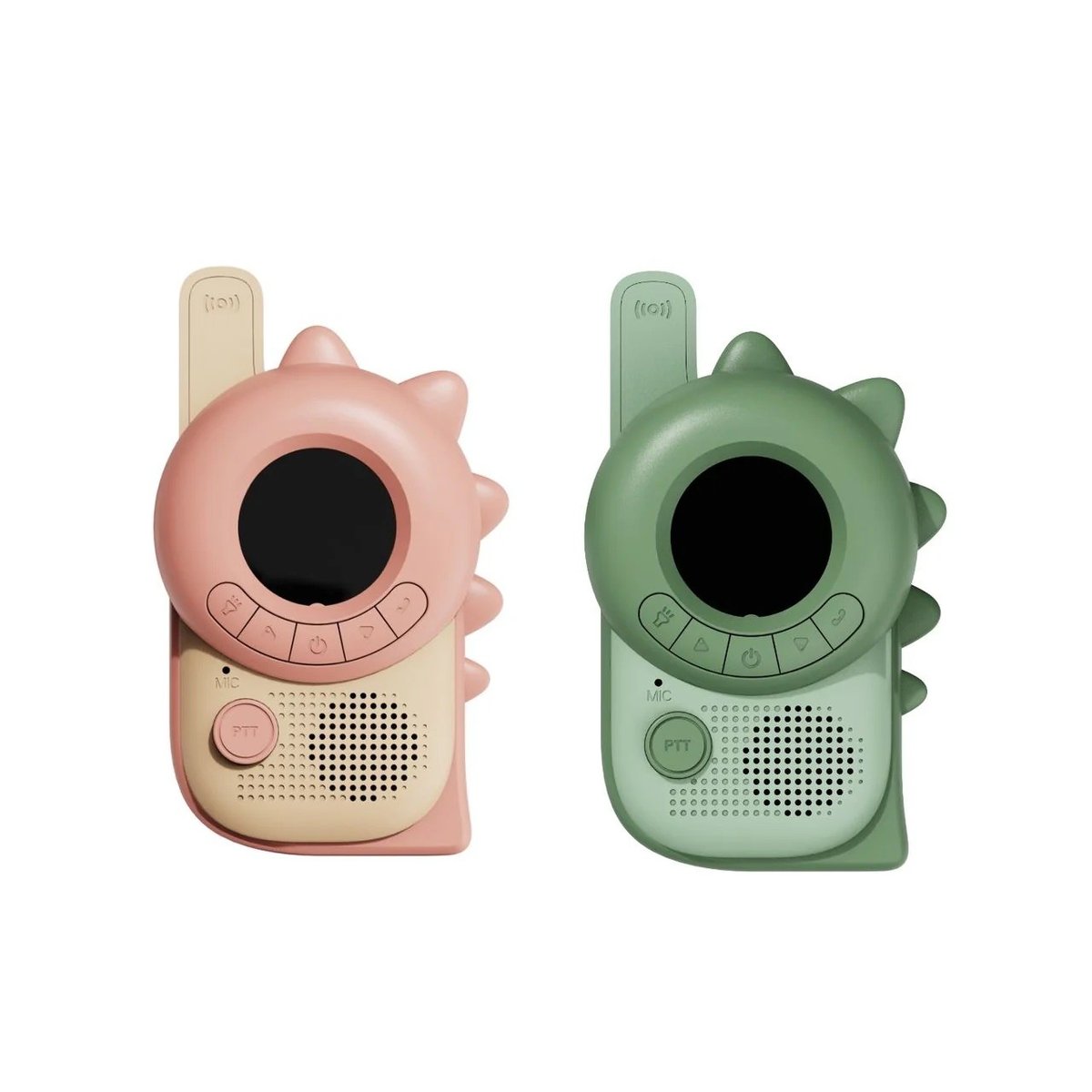 The Zoofamily - Krótkofalówki dla dzieci Zoo Walkie Talkie - Dino Pink x Dino Green