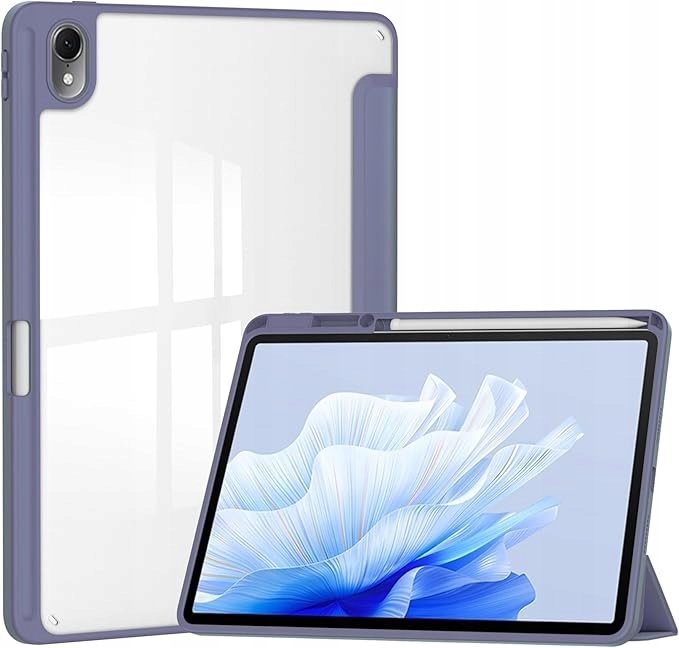 Eleganckie estetyczne etui kolor lawendowy do tabletu Huawei MatePad 11.5 2023 Huawei MatePad 11.5 PaperMatte BTK-W09 2023 z miejscem na rysik w etui