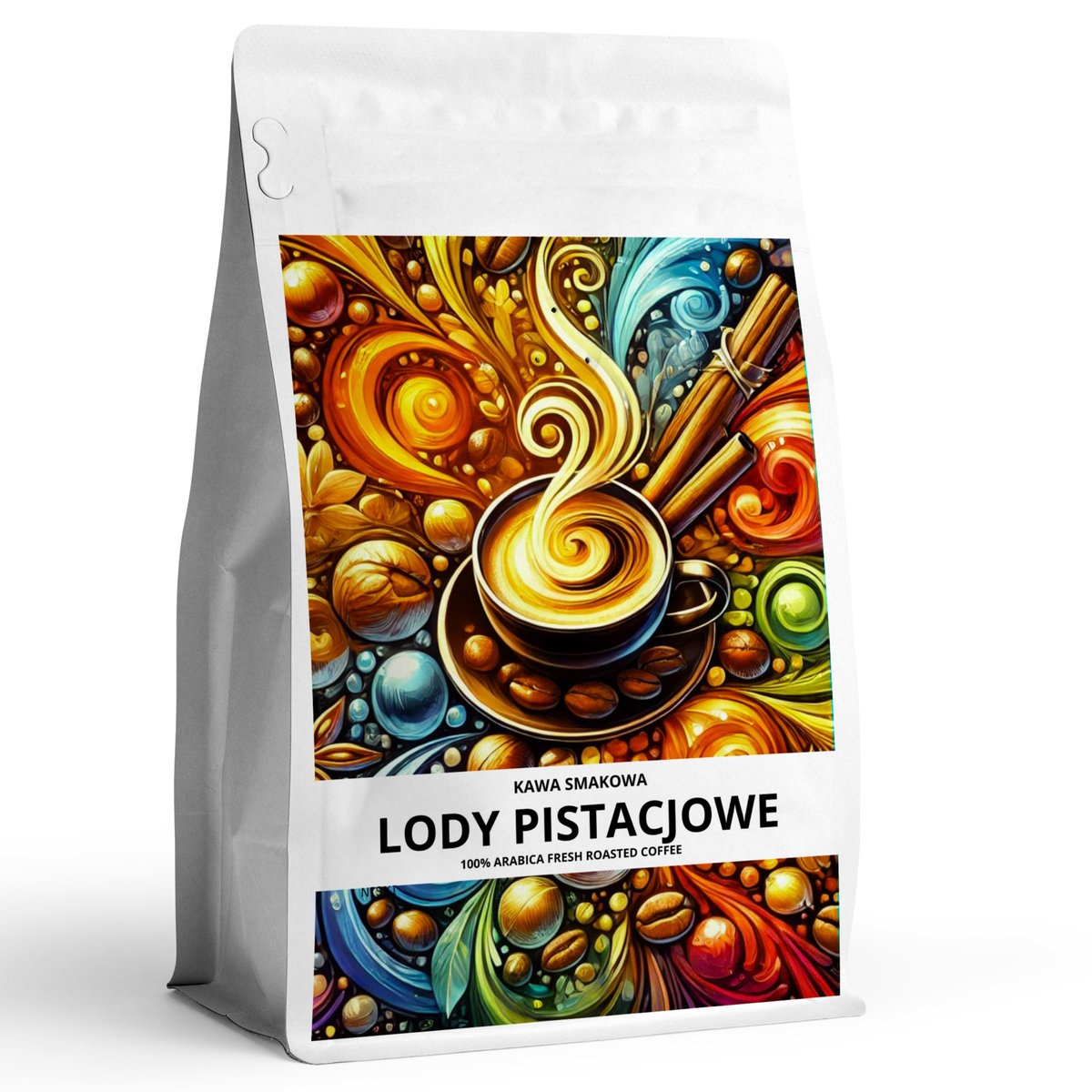 Kawa smakowa mielona LODY PISTACJOWE 100 % arabica / MARGRE CAFFEE sp. z o.o.