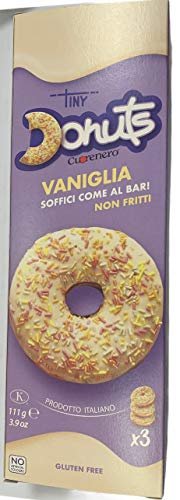 Donuty waniliowe bezglutenowe 111g - Tiny Donuts