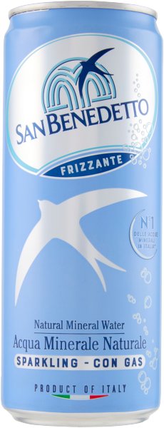 Musująca Woda Mineralna w Puszce San Benedetto 330ml - Włoski Klasyk