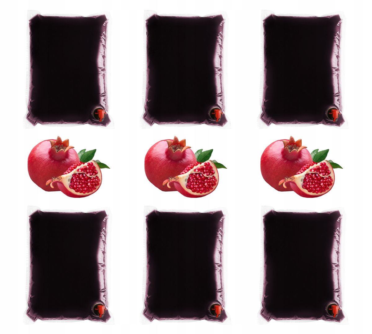 Sok z granatu GRANAT zestaw 6x3L