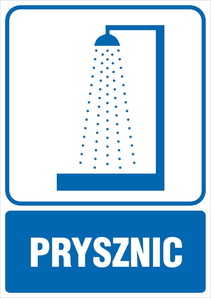 Naklejka Prysznic 30x42cm