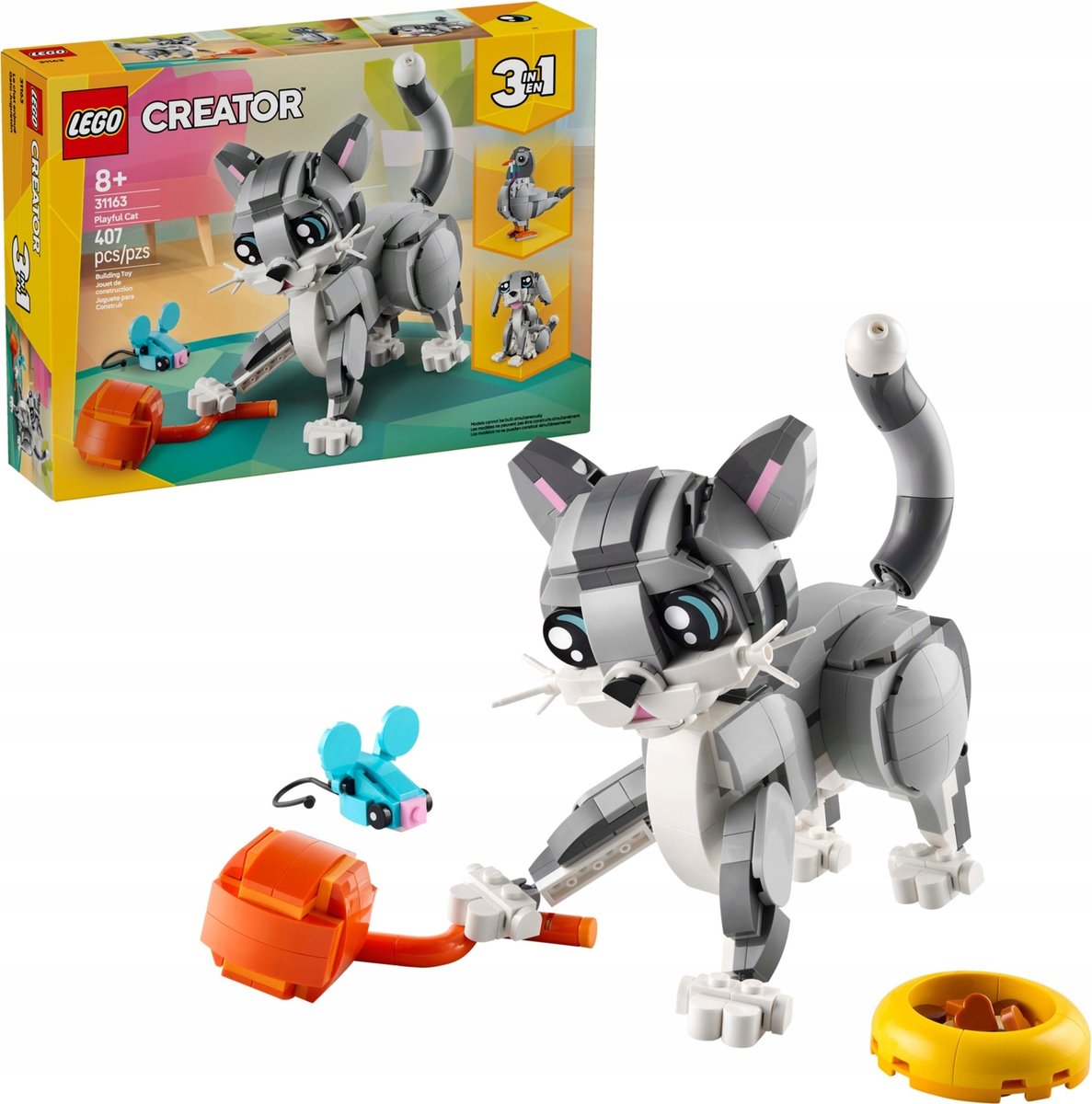 LEGO Creator 3 w 1 - Psotny kotek piesek gołąb