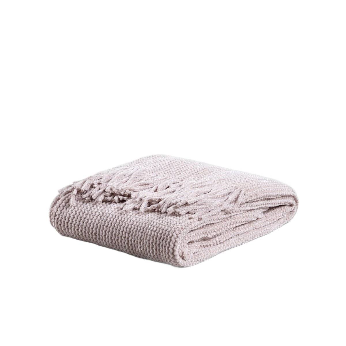 HOMLA Koc CHENILLE szenilowy taupe 130x170 cm
