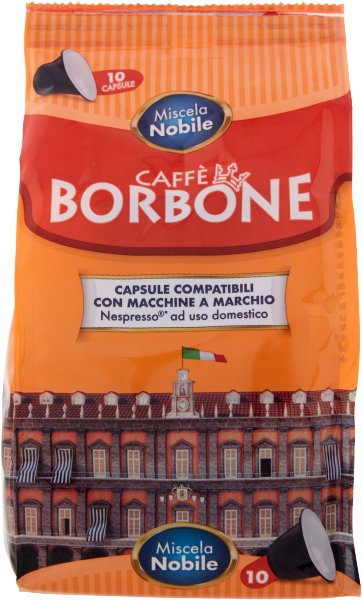 Kawa kapsułki do Nespresso Miscela Nobile 10szt - Caffe Borbone