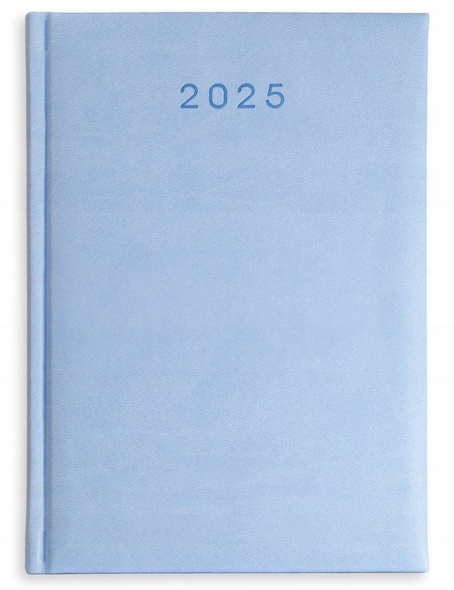 KALENDARZ książkowy A4 terminarz DZIENNY 2025 JASNY BŁĘKIT Tury planer