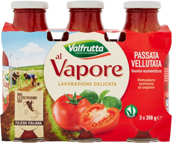 Passata Vellutata al Vapore 350g x 3 - Valfrutta