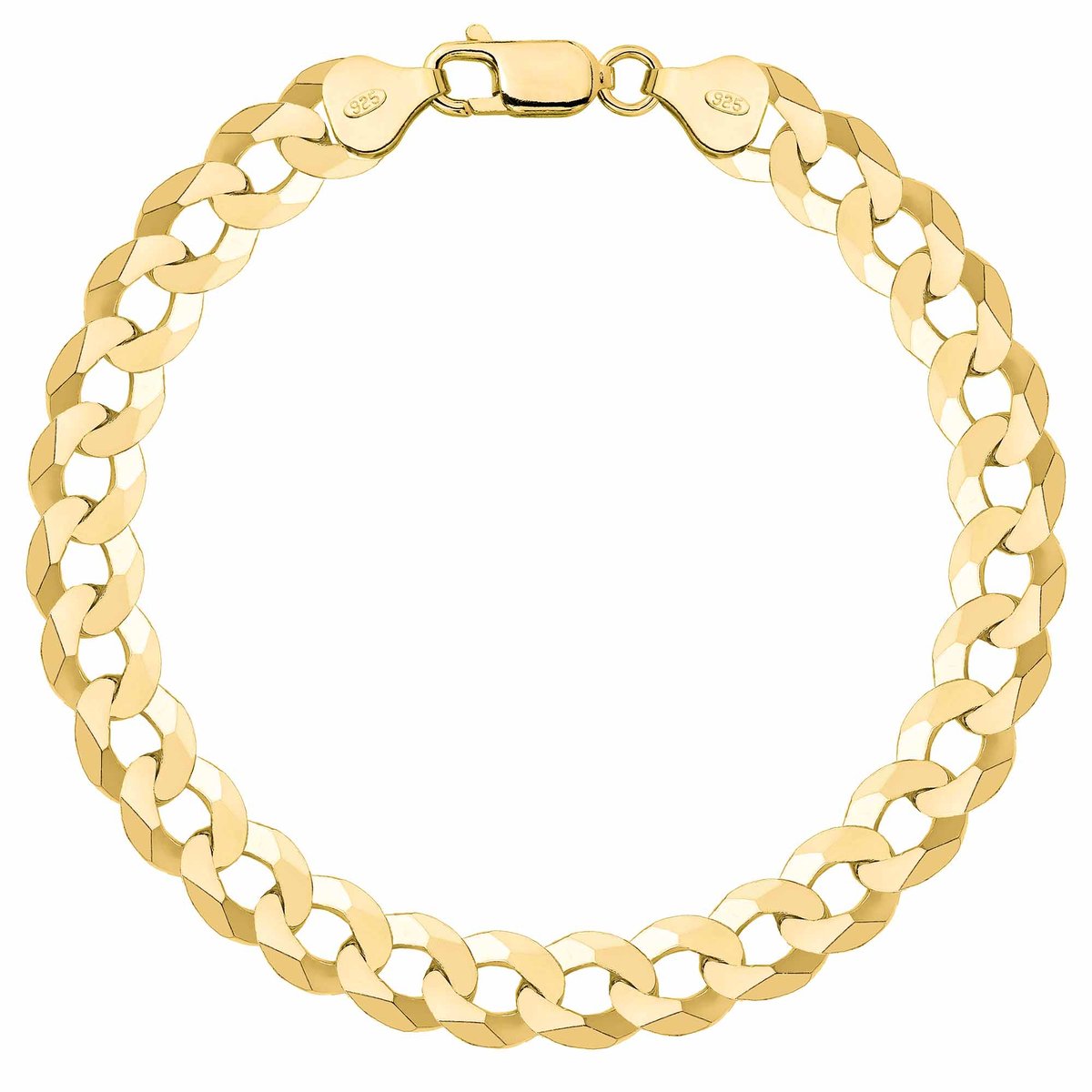 OPRAVA POZŁACANA SREBRNA BRANSOLETKA PANCERKA 925 585 - 8MM 19cm