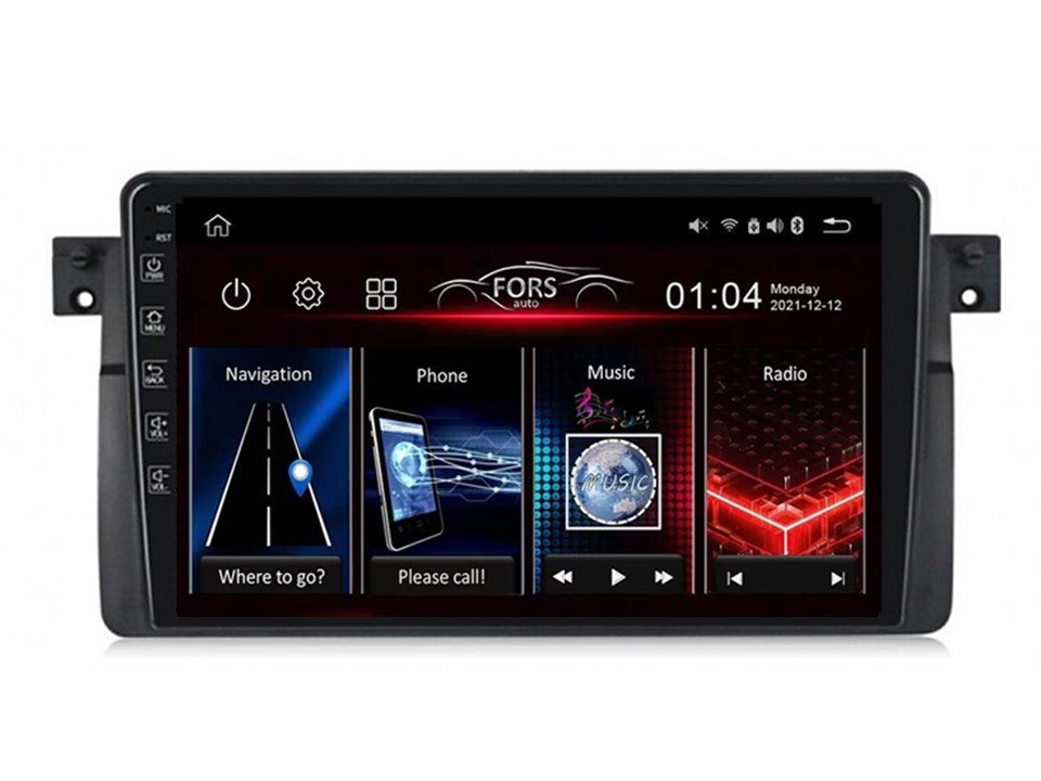 Radio Android FS2-Ultra BMW 3 (E46) 1998-2005 2/32GB, CarPlay Android Auto