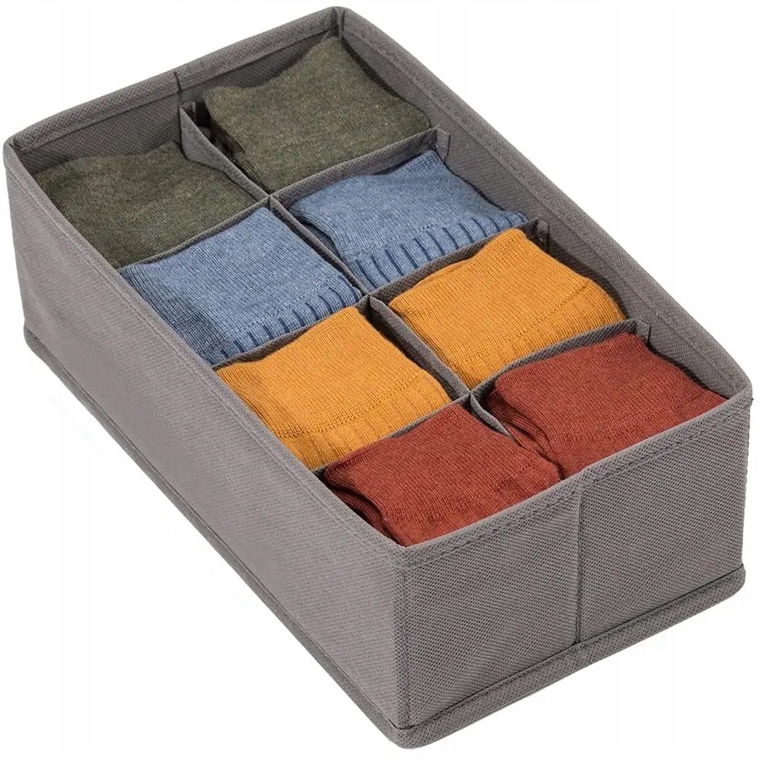 Organizer Na Bieliznę Skarpetki 32*16cm Do Szuflady Szafy 2*4 Przegrody