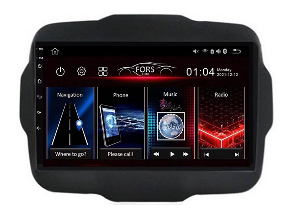 Radio Android FS2-Ultra Jeep Renegade 2015+ 2/32GB, CarPlay Android Auto