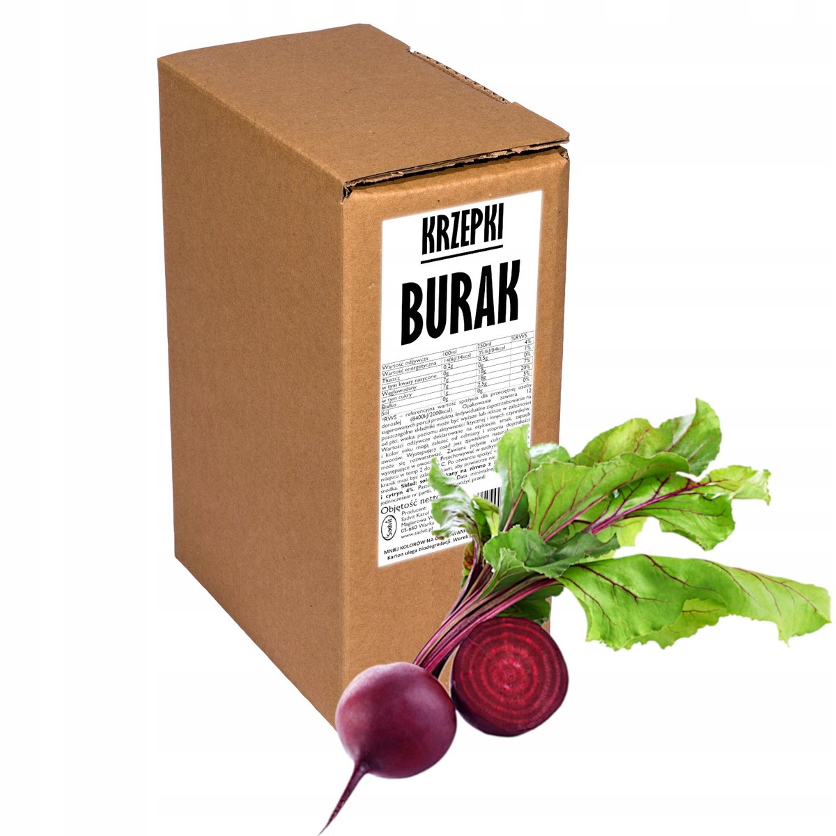 sok z buraka BURAK 100% naturalny tłoczony NFC 3L