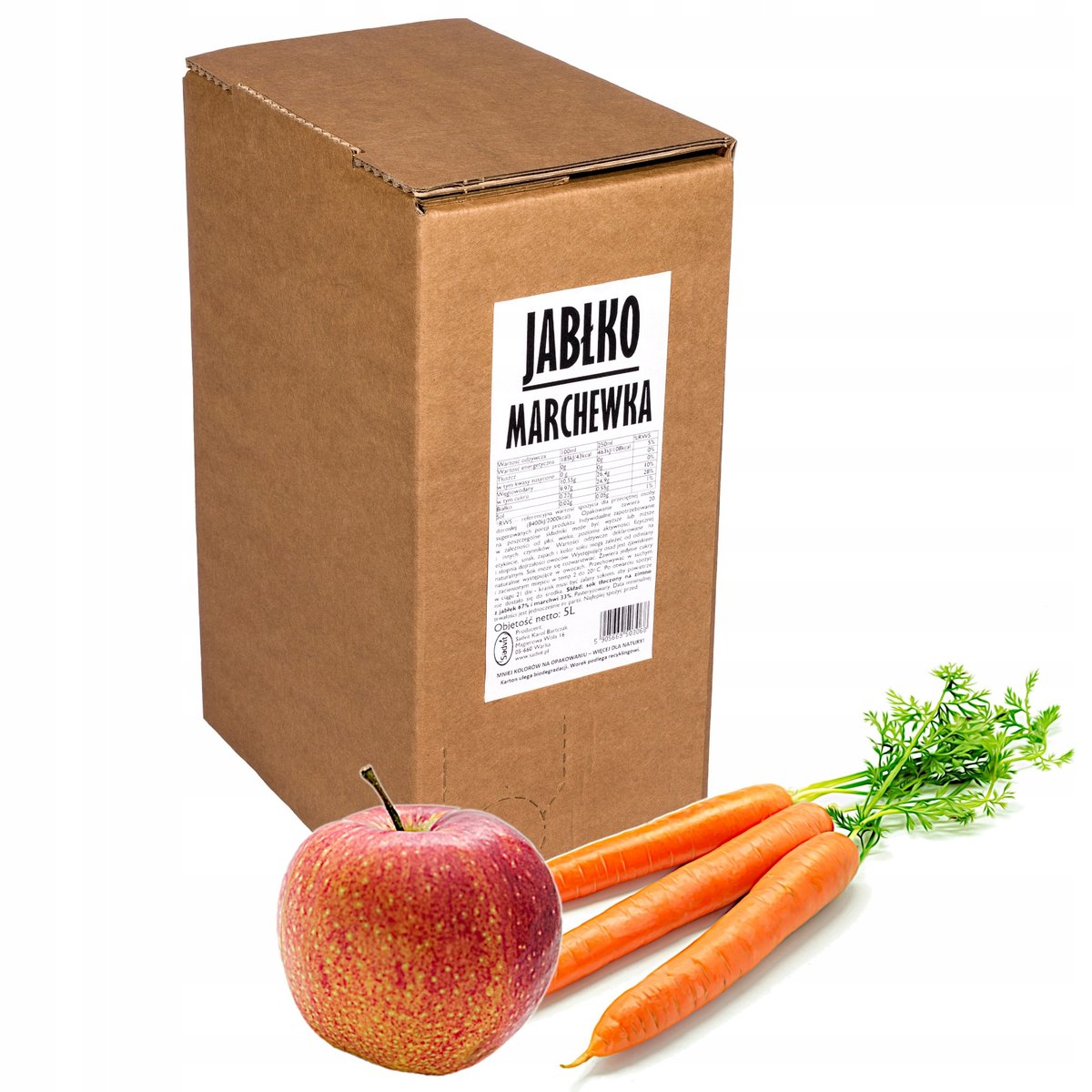 Sok DLA DZIECI jabłko marchewka naturalny 100% 5L