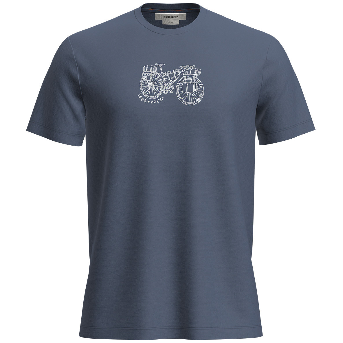 Męska koszulka Icebreaker M Mer 150 Tech Lite SS Tee Adventure Rid Rozmiar: XL / Kolor: niebieski