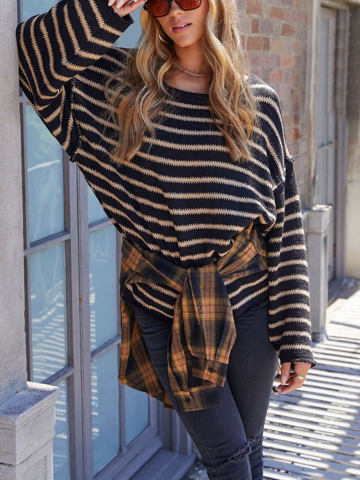 LA Angels Sweter w kolorze czarno-karmelowym
