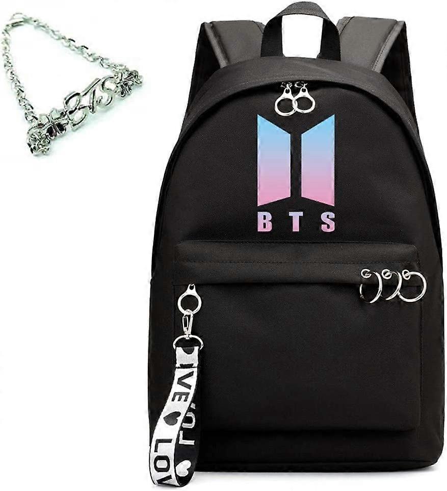 Baicccf Kpop Moda BTS Plecak Colleage Bookbag Torba szkolna Jimin Suga Jin Jhope RM jung kook V Fans Casual Daypack Gadżety BTS