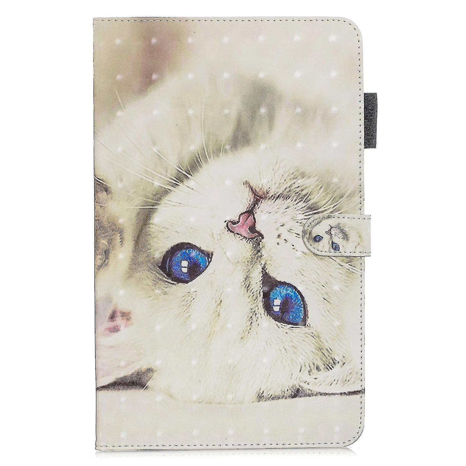 Drukowanie wzoru PU skórzanego etui na tablet [stojak na portfel] na iPada 9,7 cala / iPad Air 2 itp Niebieski/Niebieski/Oko Kot Style F iPad 9.7-i...