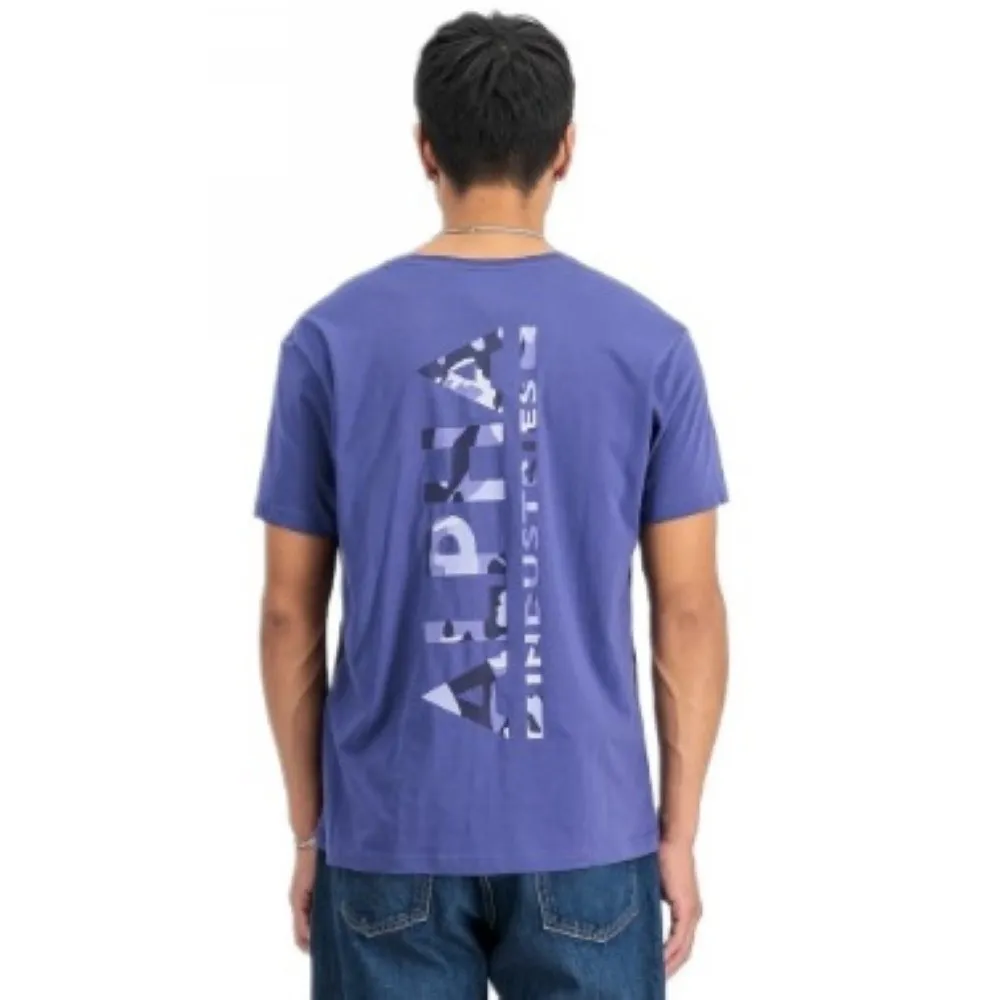Alpha Industries Backprint T Camo Print 128507CP 735 - Night Purple  M