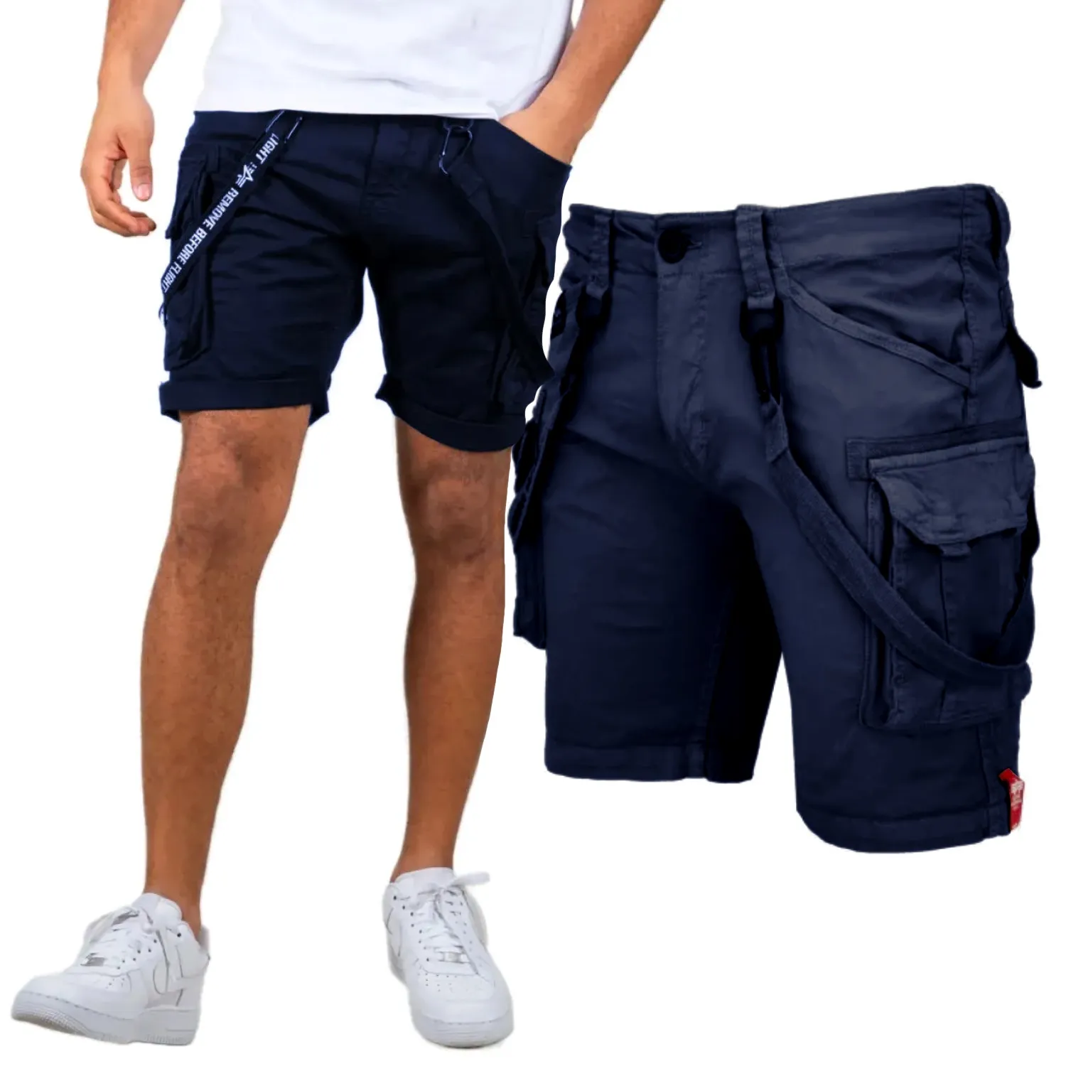 Spodenki Alpha Industries Utility Short 116213 697 - Ultra Navy  32
