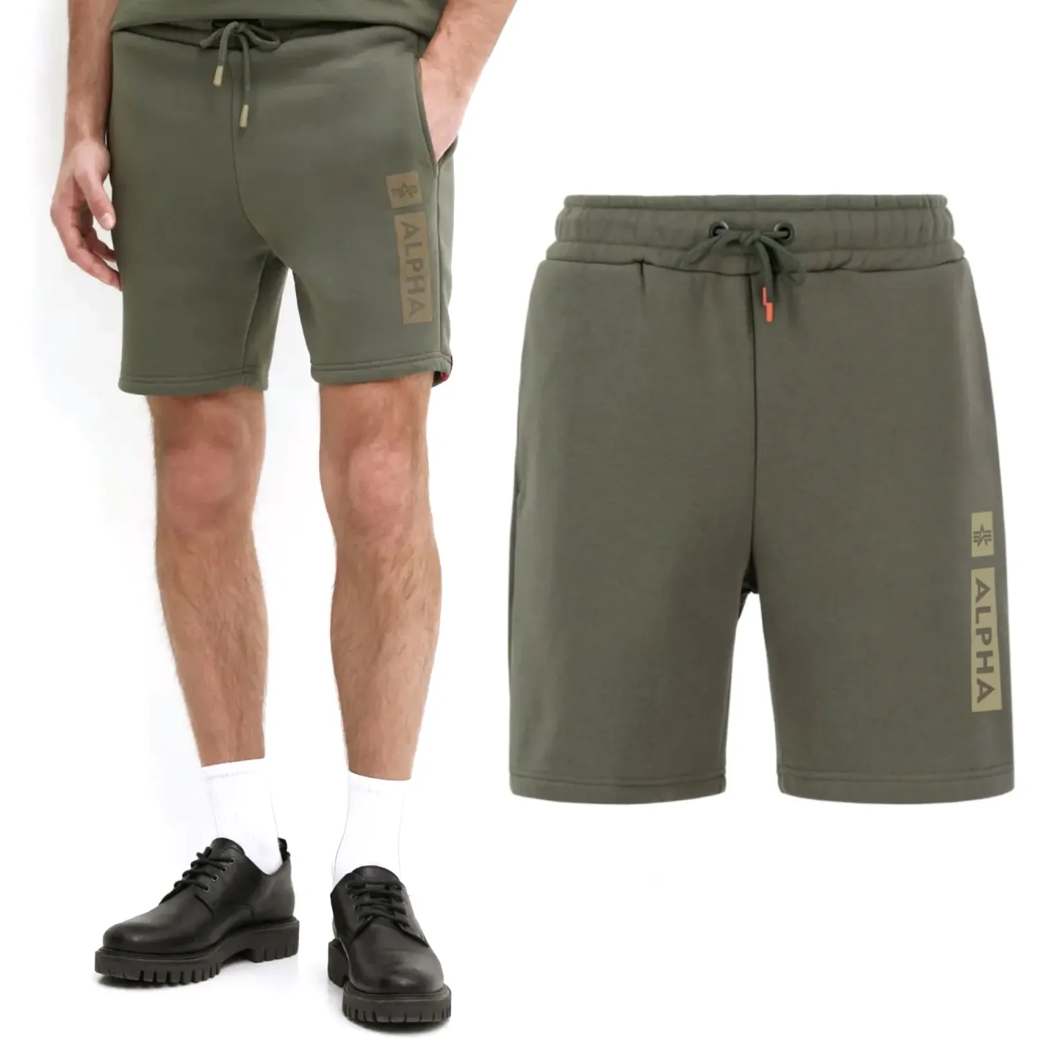 Spodenki Alpha Industries Alpha PP Short 146365 142 - Ciemnooliwkowe  S