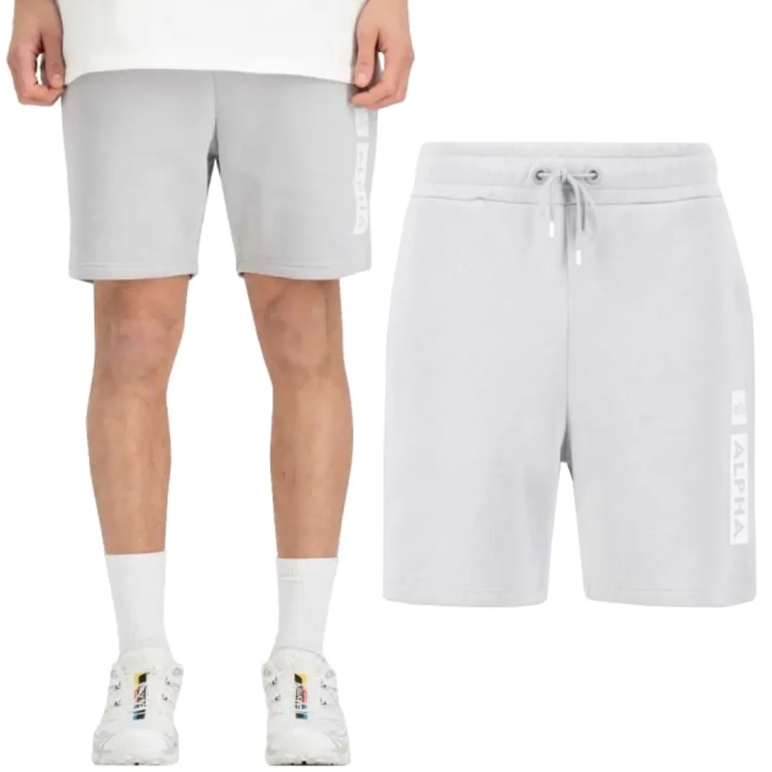 Spodenki Alpha Industries Alpha PP Short 146365 666 - Pastel Grey  S