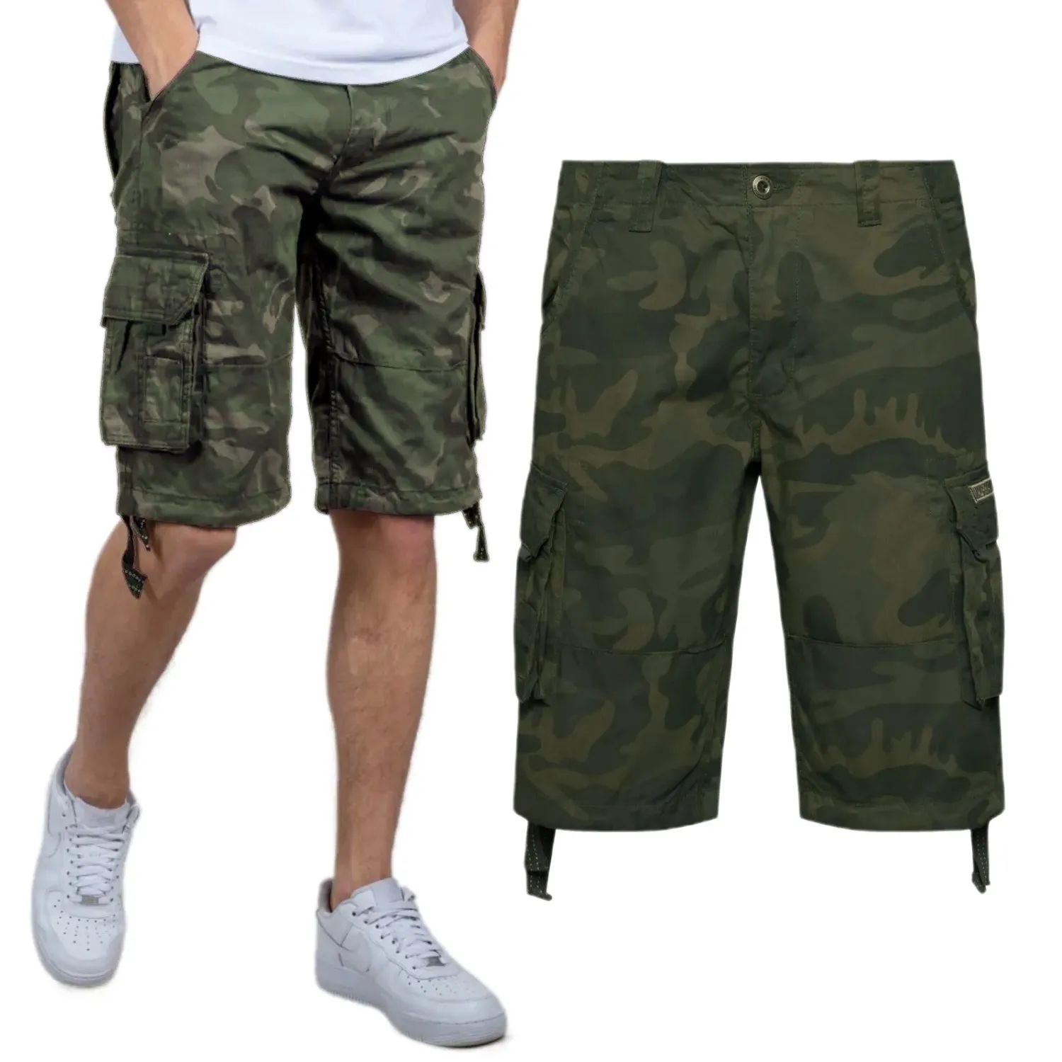 Spodenki Alpha Industries Jet Short Camo 191200C 415 - Dark Olive Camo  34