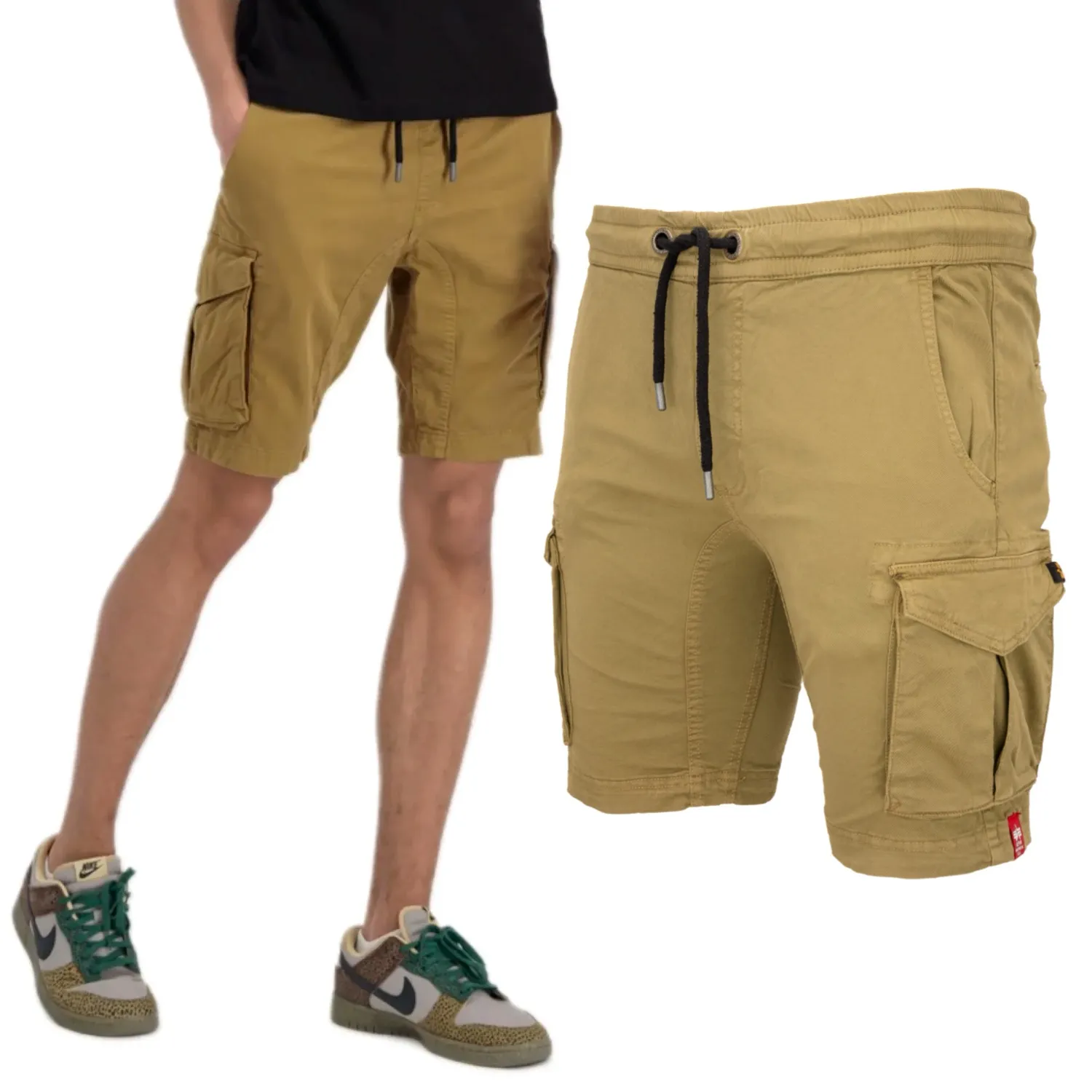 Spodenki Alpha Industries Cotton Twill Jogger Short 106251 13 - Khaki