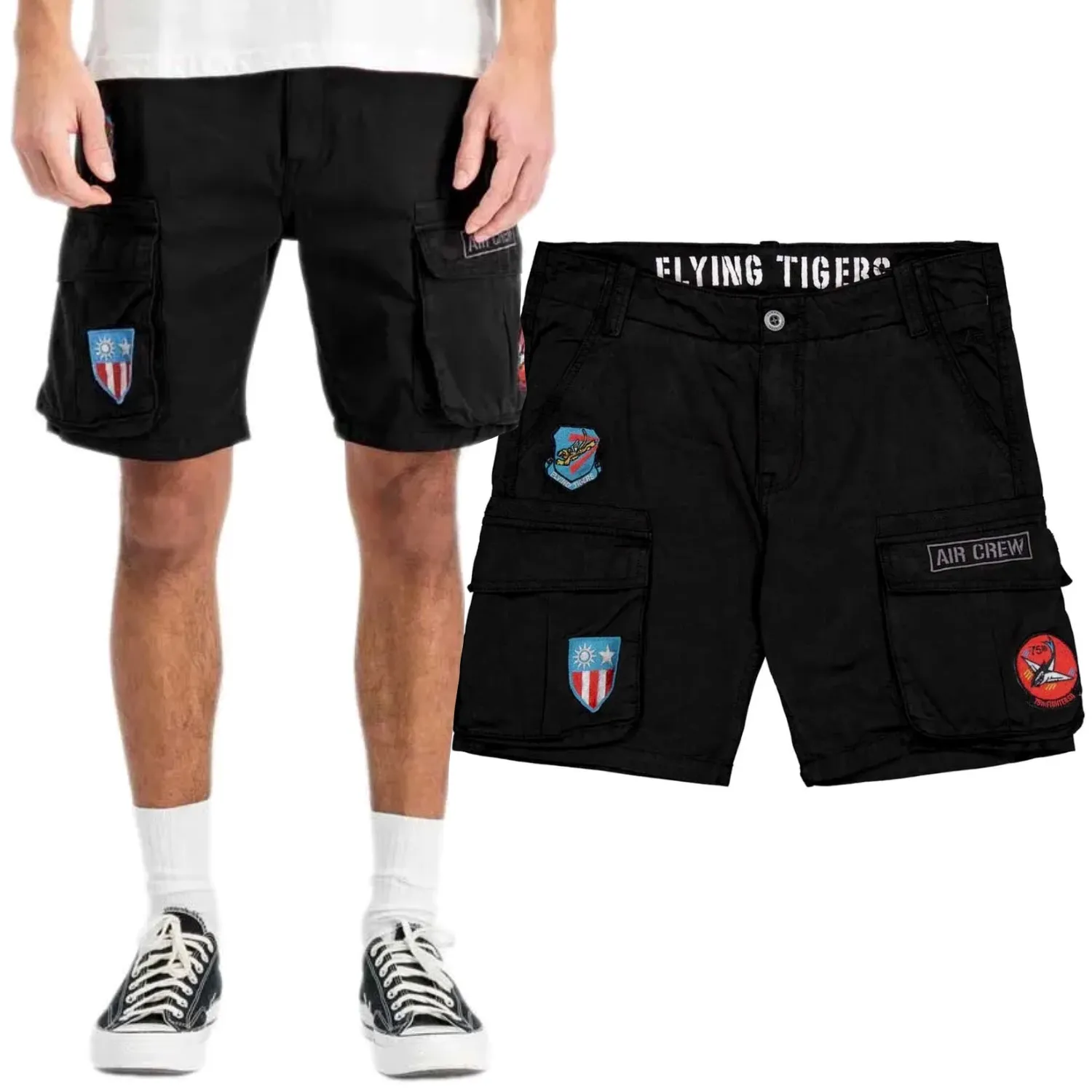 Spodenki Alpha Industries Combat Short 156254 03 - Czarne  38