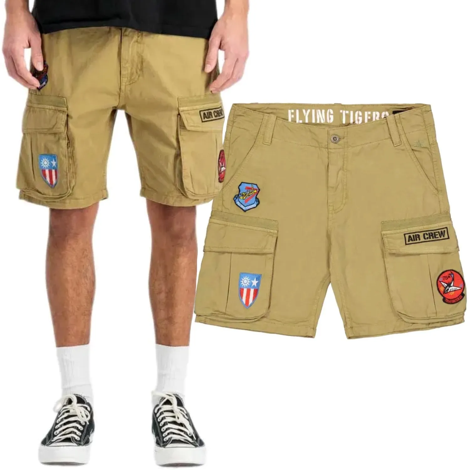Spodenki Alpha Industries Combat Short 156254 13 - Khaki  32