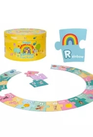 Puzzle 26 podłogowe dwustronne Alfabet