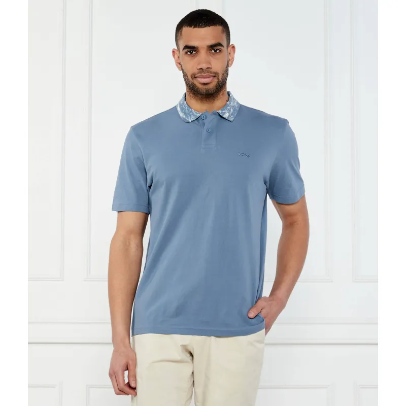 BOSS ORANGE Polo Pe_desertcollar Relaxed fit