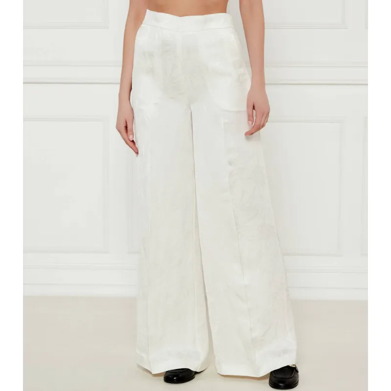 TWINSET Spodnie | Relaxed fit | z dodatkiem lnu