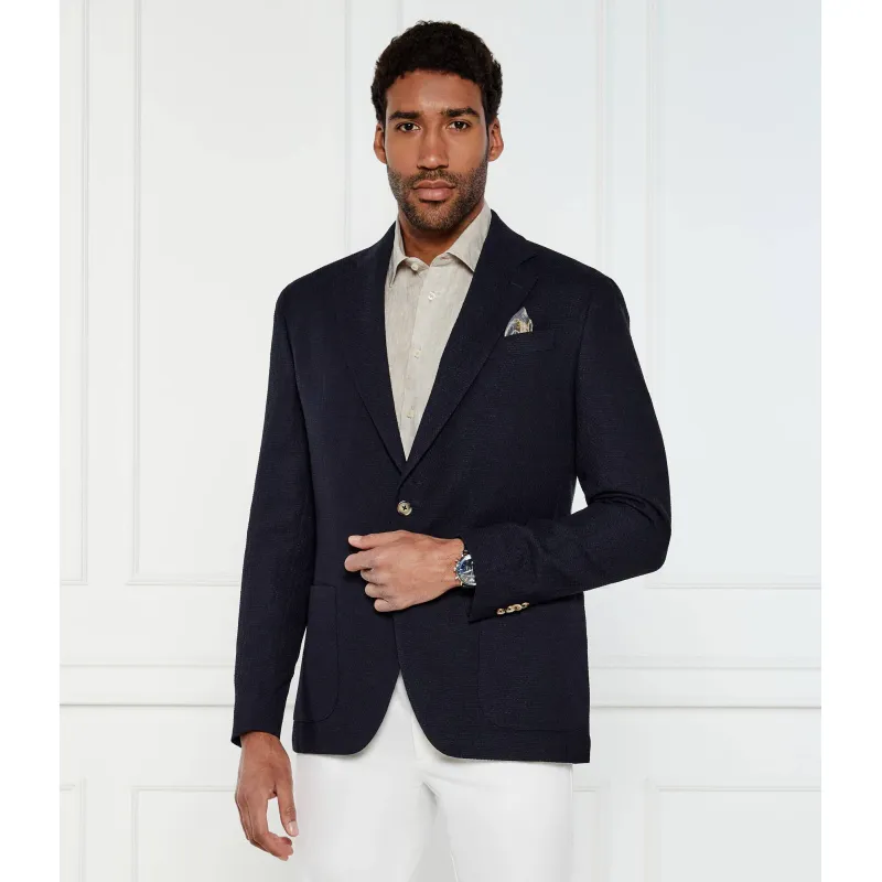 Sand Copenhagen Wełniana marynarka 6917 Prince Modern fit z dodatkiem lnu