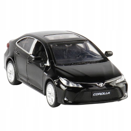 TOYOTA COROLLA HYBRID METALOWY MODEL SAMOCHODU 1:32 DŹWIĘK ŚWIATŁO CZARNY