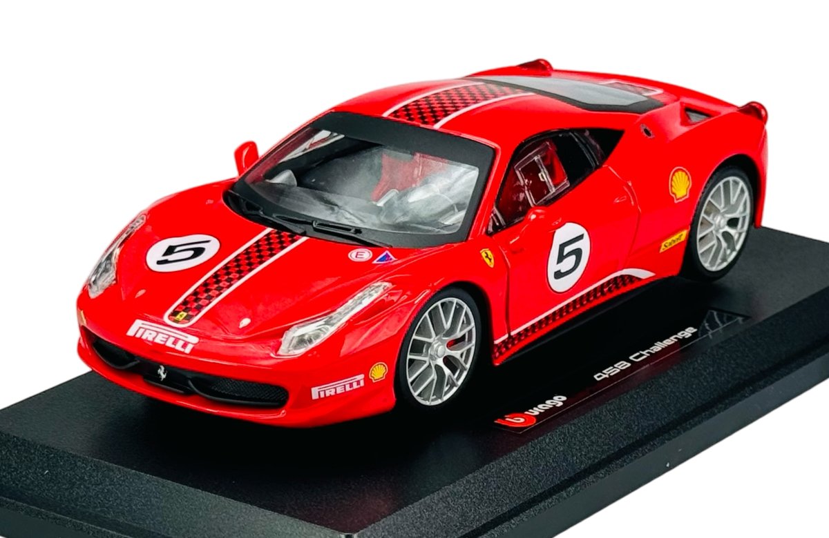 BBURAGO FERRARI 458 CHALLENGE CZERWONY 1:24 26302