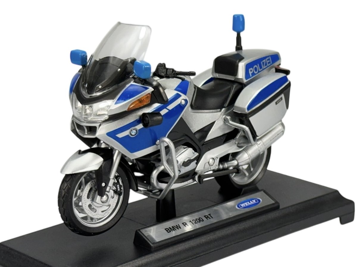 WELLY BMW R 1200 RT POLIZEI SREBRNY 1:18 12811