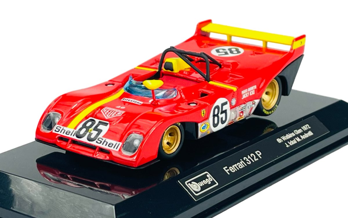 BBURAGO 1972 FERRARI 312 P SIGNATURE SERIES CZERWONY 1:43 36302