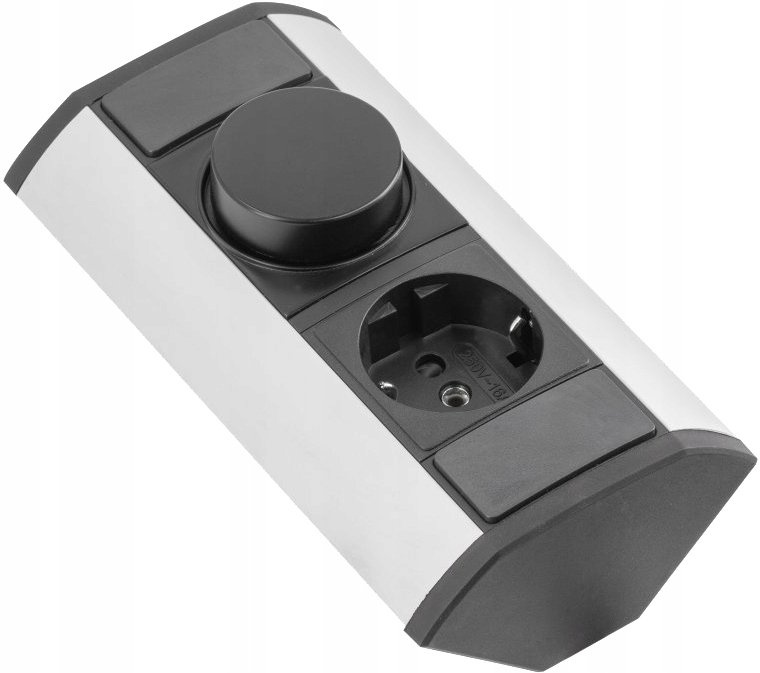 Przedłużacz kątowy MINI z regulatorem CCT i gniazdem schuko, GTV