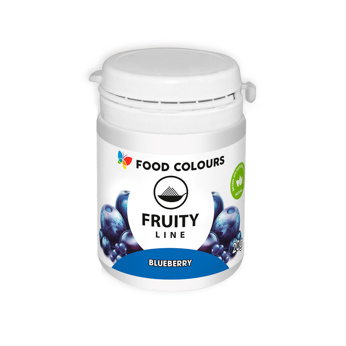 Barwnik naturalny w proszku kolor - BLUEBERRY Food Colours, 20 g