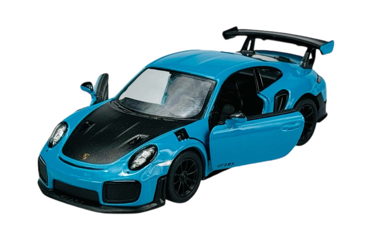 KINSMART PORSCHE 911 992 GT2 RS NIEBIESKI 1:36 BEZ PUDEŁKA KT5408
