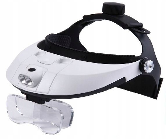 OKULARY PRECYZYJNE LUPA NAGŁOWNA LED PRO 81001-H