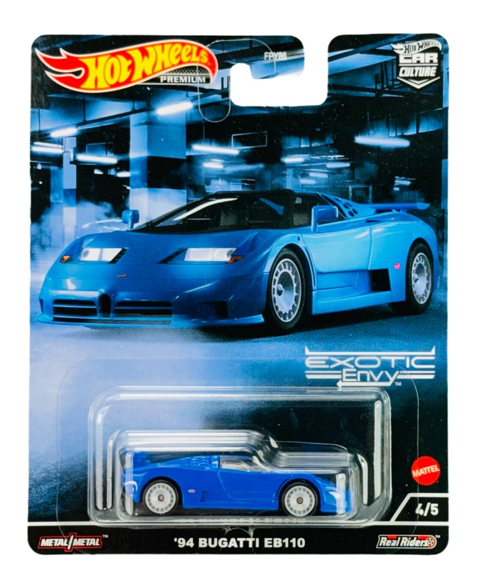 HOT WHEELS '94 BUGATTI EB110 EXOTIC ENVY 4/5 HCJ89