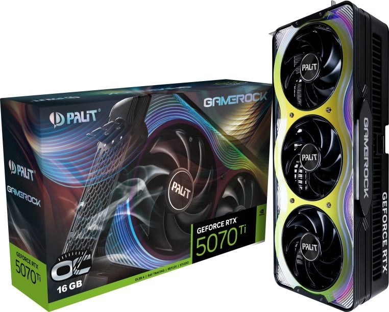 Palit GeForce RTX 5070 Ti GameRock OC 16GB GDDR7 DLSS4 NE7507TH19T2-GB2030G